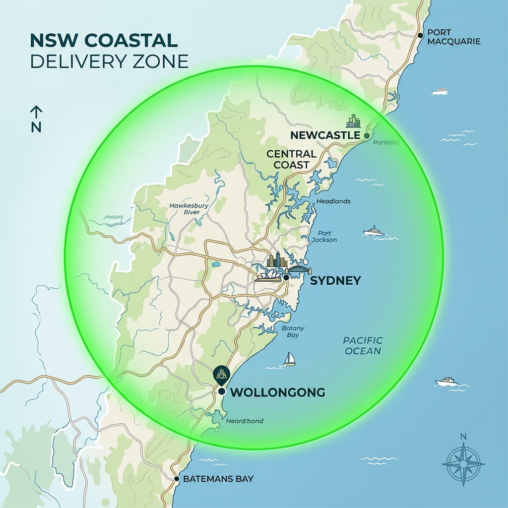 Delivery Area Map